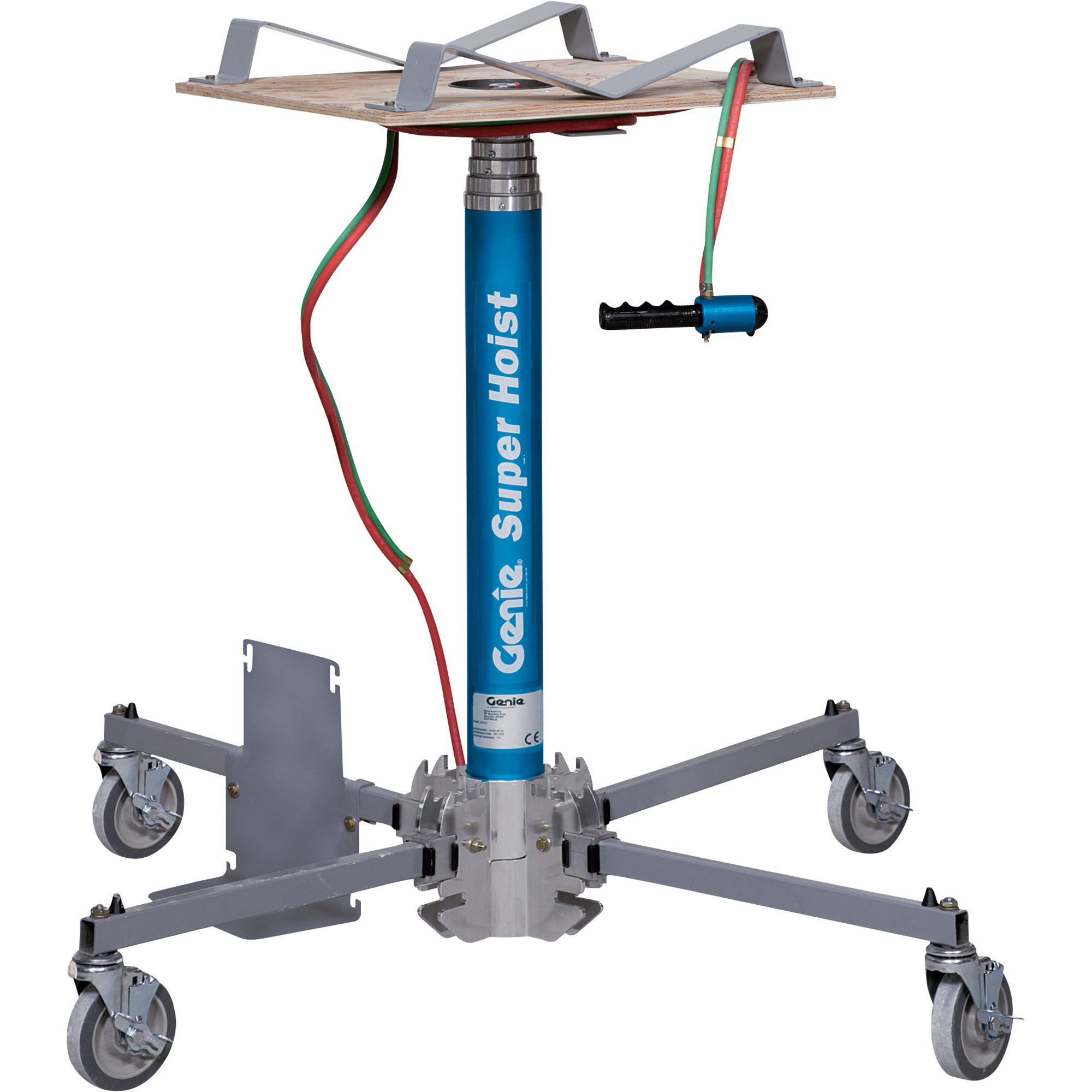 Genie Super Hoist CO2 Powered Material Lift, 12ft.5 1/2in. Lift, 300-Lb. Capacity, Model# GH-3.8